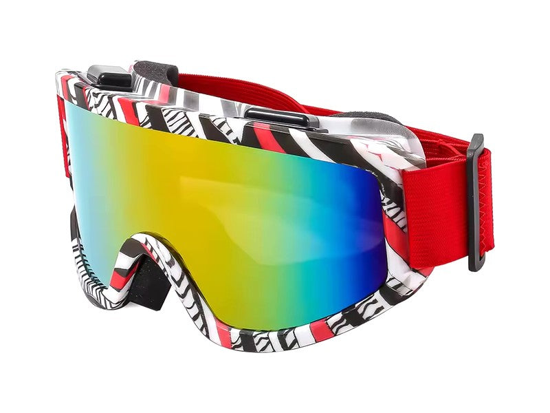 Gafas de Esquí Antivaho Montura Grande – Lentes de Colores · Rubí