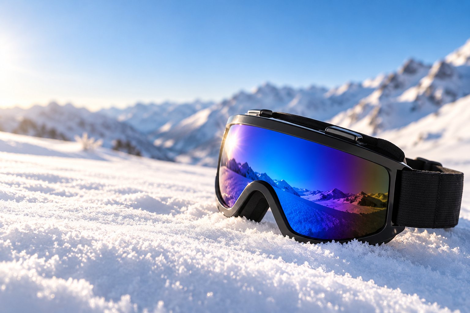 Gafas de esquí Snowryx sobre la nieve